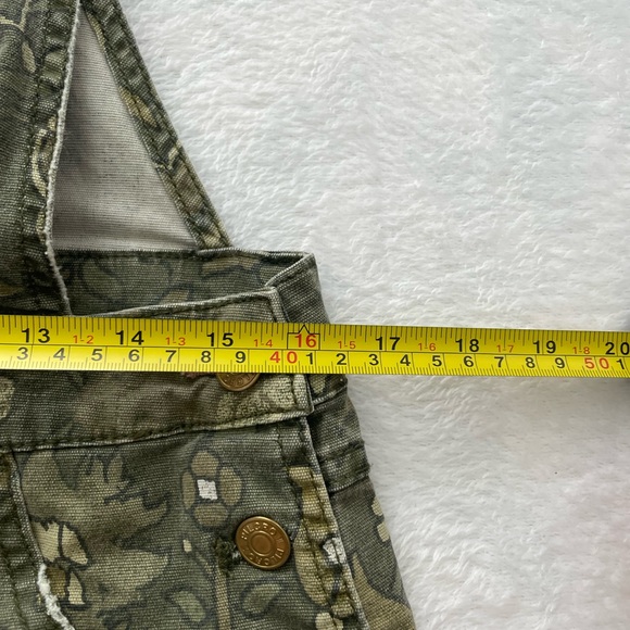 Pilcro Anthropologie Green Floral Overalls - Picture 4 of 7